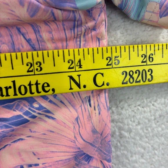 Sunday Swagger Golf Polo Shirt Mens XL Pink Floral AOP Bird Multicolor Stretch - Picture 4 of 6